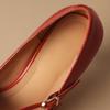 Genuine Leather Black Red Women Pumps High Stiletto Heel Small Big Size 31 47