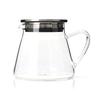ForLife Glass Teapot, Heat-Resistant, 532ml Capacity, Holds 3 Cups, Includes Tea Strainer Lid, Easy One-Hand Pour, Microwave and Dishwasher Safe, Not