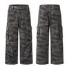 Camouflage Arbeitsjeans Herren Herbst Amerikanischer Streetstyle Vielseitig Locker Gerade Freizeit Hose
