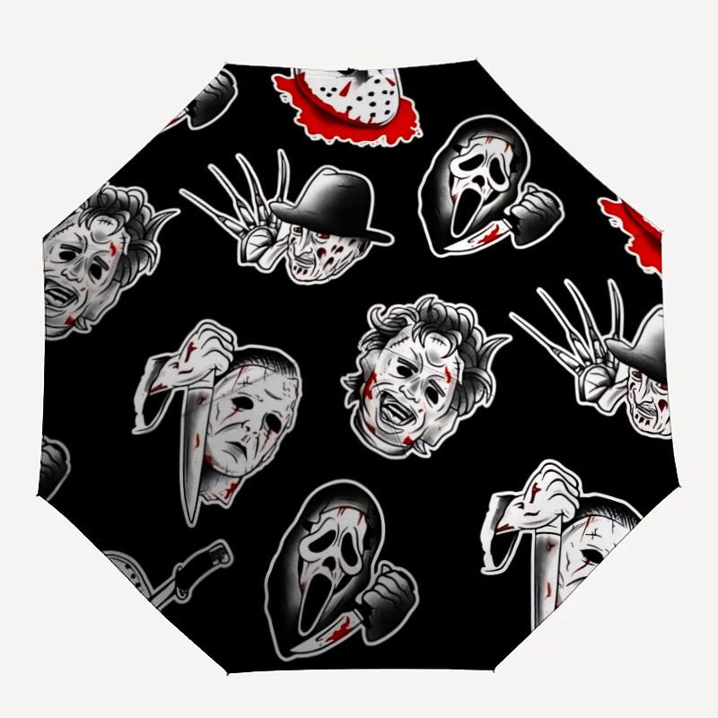 

1pc Horror Movies Characters umbrella - automatic opening and closing, sturdy iron frame, formal occasions yy251027019