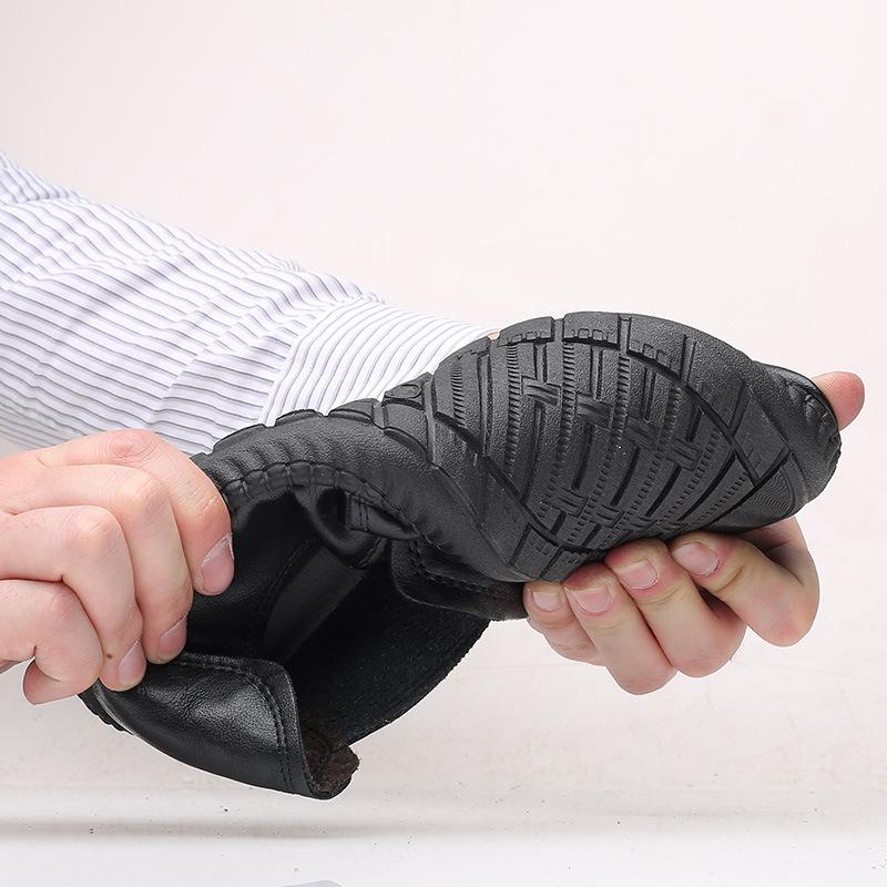 Casual Leather Shoes Men'S Breathable One-Foot Pedal Doudou Shoes Cover Lazy Shoes Summer Loafers Men'S Shoes