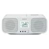Sony Infrared CD Radio Cassette Recorder CFD-S401: FM/AM/Wide FM compatible, large LCD screen, karaoke function, battery-powered, white CFD-S401 W