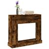 Smoked Oak Fireplace Surround 100x30x87.5 Cm Engineered Wood