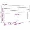 VidaXL Headboard 150 Cm Solid Oak Wood, Panel Headboard, Solid Wood Headboard, Headboard for Bed 851980