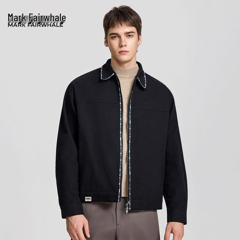 Mark Fairwhale Herr Retro Randig Kofta Jacka