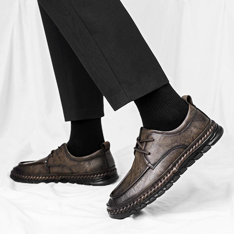 Genuine Leather Shoes For Man Leather Casual Shoes Business Oxford Shoes High Quality Designer Work Shoes