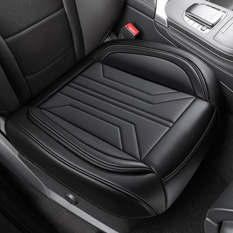 Universal All-Season Leather Car Seat Cushion for SUVs, Off-Road, Sedans, and Trucks