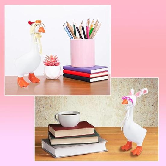 Mini Knitting Hats with Sunglasses Cute Mini Goose Outfits Soft Knit Hat Sunglasses Decorations for Magnetic Goose Statue Small Pets