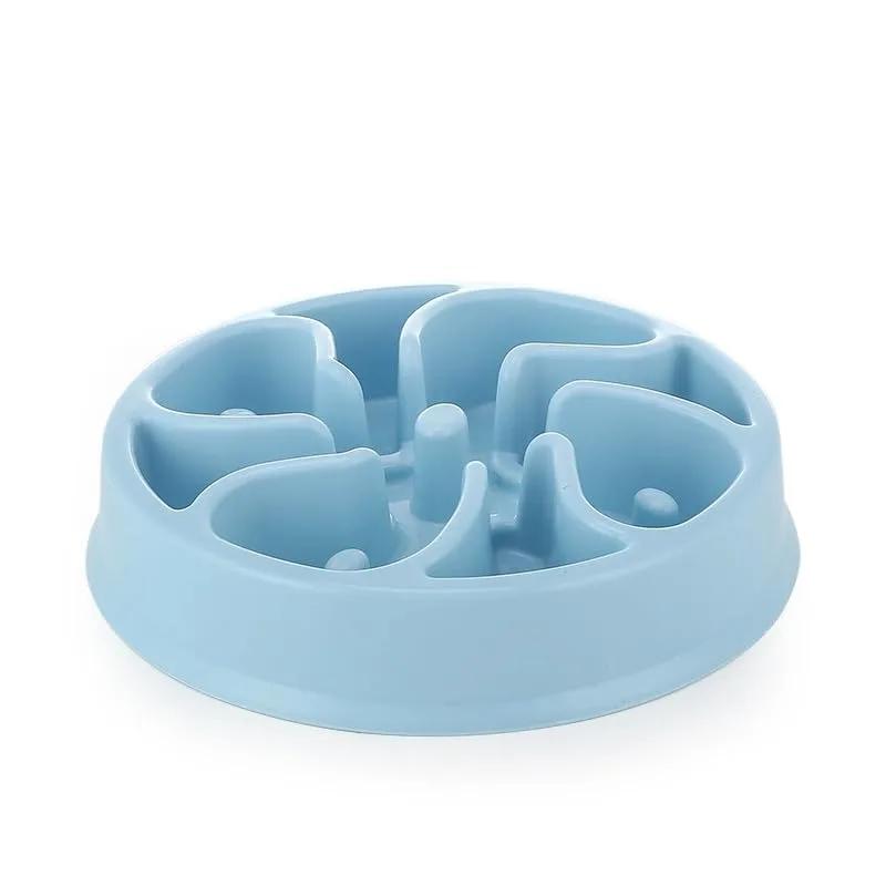 Pet Slow Feeder Dog Bowl Fun Non Slip Anti-Gulping Slower Food Feeding Dishes Eco Dog Bowl for Small Medium Large Dogs Puppy