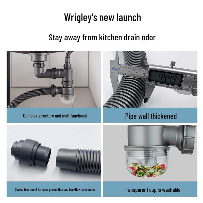 ARROW Kitchen Double Sink Drain Pipe Set