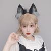 Handmade Plush Fox Ears Headband Cosplay Accessory Anime Convention Cute Animal Ear Hairband Unisex