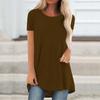2024 Summer Plus Size Women’s Round Neck T-Shirt, Solid Color, Southeast Asian Fashion