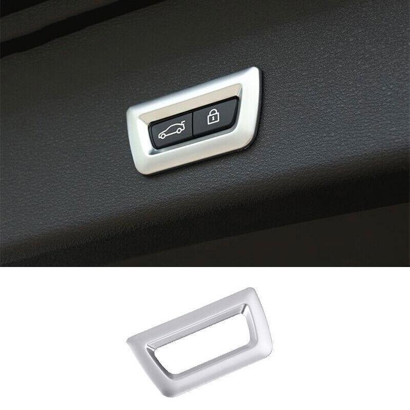 Fit For BMW 7 Series 2016-  Silver Tailgate Rear Door Button Cover Trim