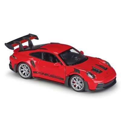 Welly 1/24 Porsche 911 GT3 RS Legierungs-Sportwagenmodell Diecast Metall Rennstreckenfahrzeuge Automodell Hohe Simulation Kinderspielzeug Geschenk