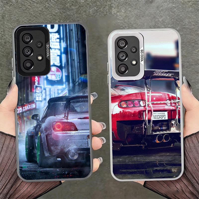 Japan JDM Sports Cars Theme Soft Phone Case for Samsung A17 A16 A15 A14 A13 A57 A56 A55 A54 A53 A37 A36 A35 A34 A33 A26 A25 A24