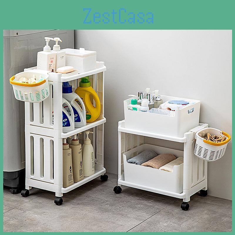 Bathroom Trolley Storage Multifunctional For Laundry Detergent And Supplies