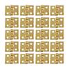 25 szt. Małe Złote Mini Metalowe Zawiasy do Domku 1:12 Szafki Meble Akcesoria Szafki 10 X 8mm Artykuły Domowe
