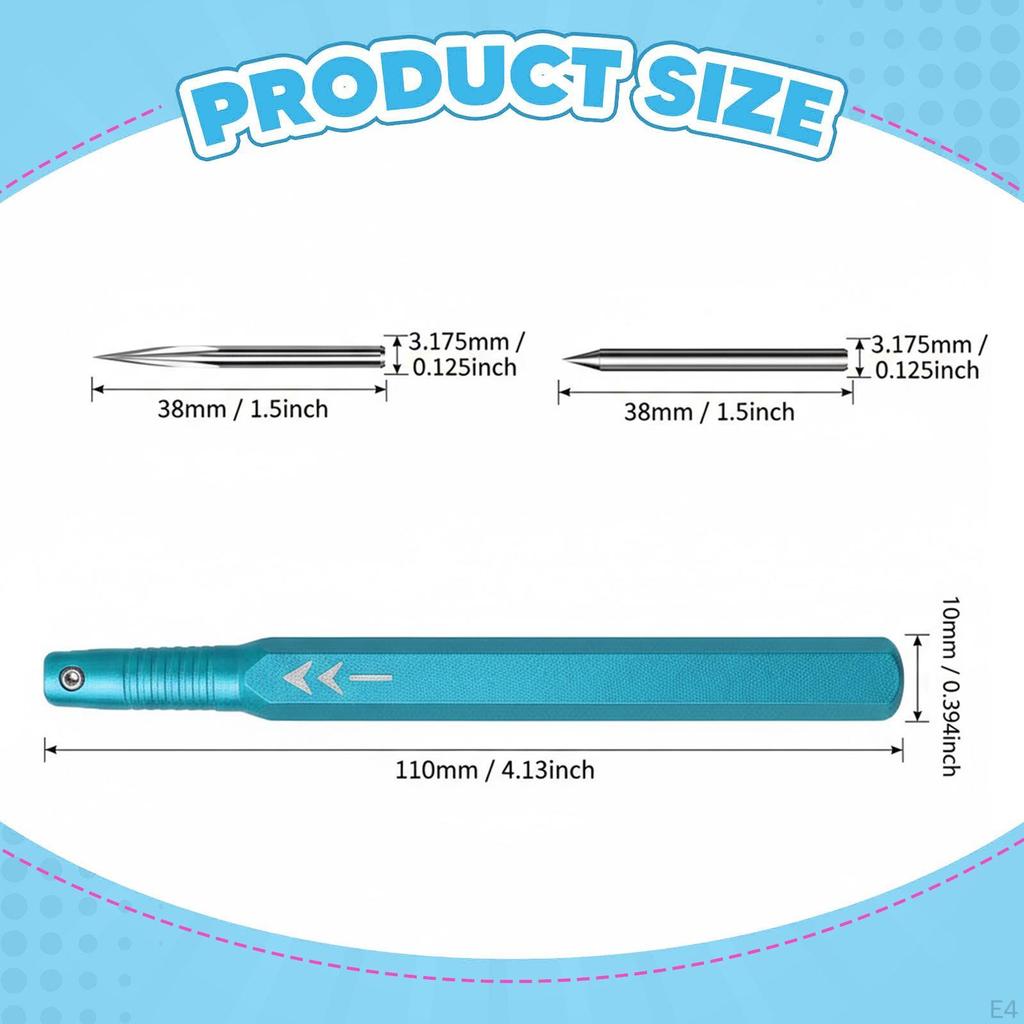 Carving Chisel for Modeling, Easy to Use, Alloy Steel with Hexagonal Handle And Non-slip Cap