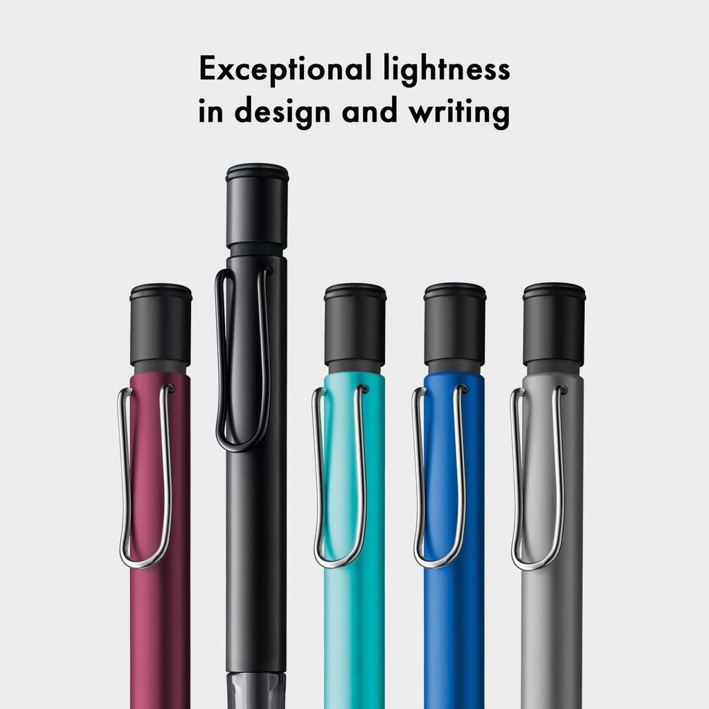 Lamy Mint Clear Mechanical Pencil with Ergonomic Grip and Lightweight Aluminum Body Includes LAMY M 41 Fine Tip Refill and Eraser Tip AL-star - -
