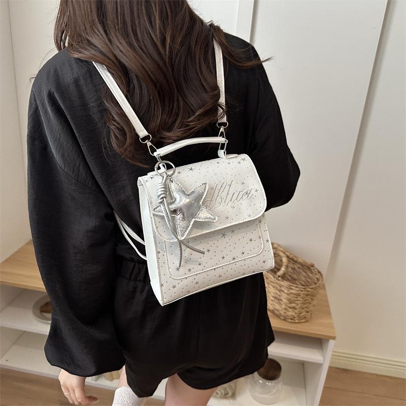 Schoolbag Korean version of small fresh college style 1011 new fashion niche design personalized backpack crossbody backpack bag women