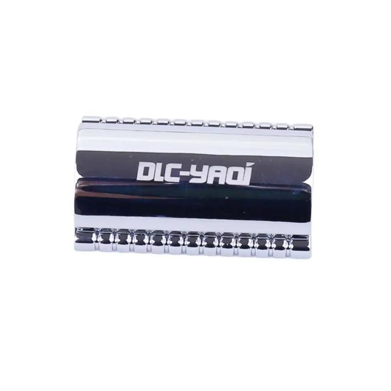 YAQI High Quality Chrome Color Mens Safety Razor Head For Shaving Razor Portable Fashion Simple Razor Head For Cleaning Beard