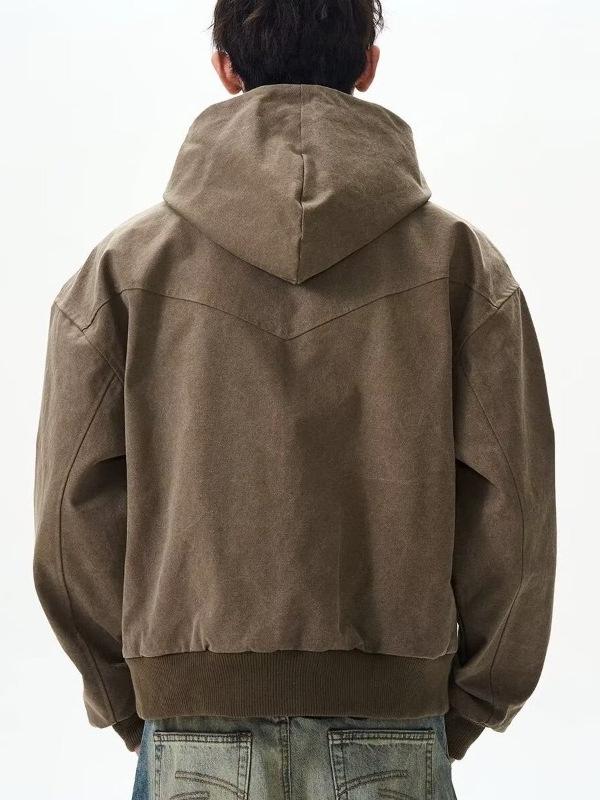 Herren Retro Nieten Harrington Jacke - Lässiger Lockere Passform für Frühling & Herbst