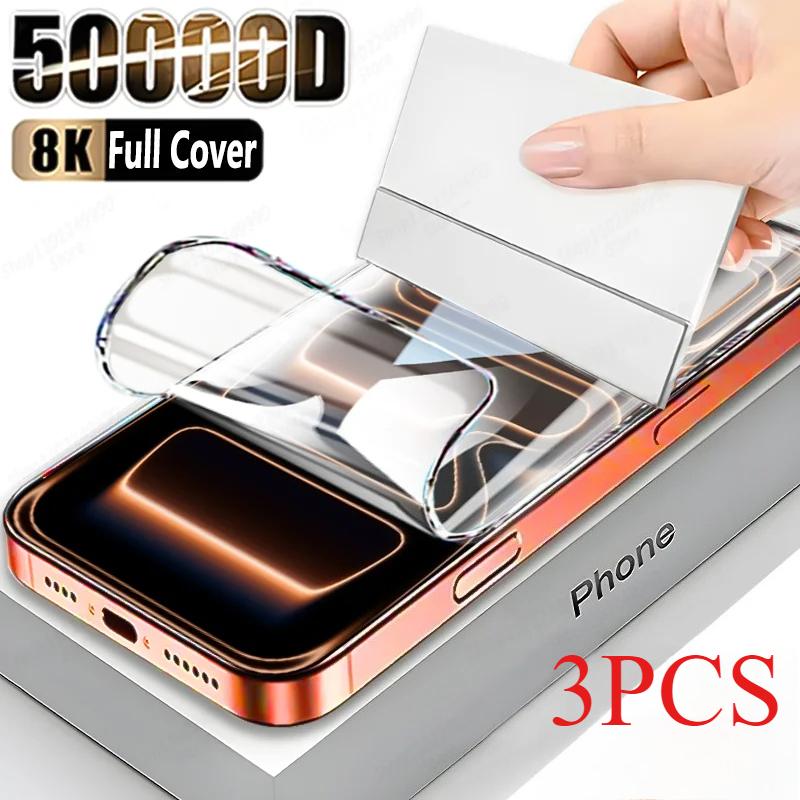 

3PCS Full Cover Hydrogel Film For iPhone 17 Pro Max 17 Air Screen Protector For iPhone 16 Pro Max 14 15 Plus 12 13 Mini 16E Film iphone 11
