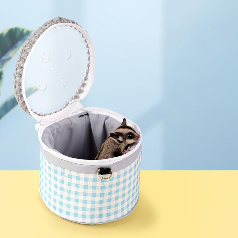 

Портативная сумка-переноска для хомяка с металлической плечевой цепью, дышащие сумки для исходящих путешествий