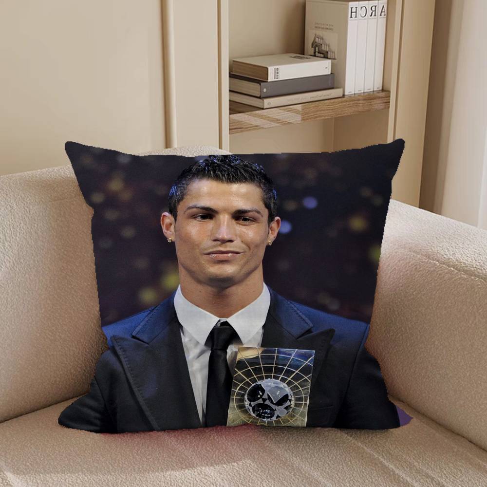 Cristiano Ronaldo Pillow Anime Pillow Sofa Bed Head Pillow Cover Cushion Cover 45x45 Cm Fashion
