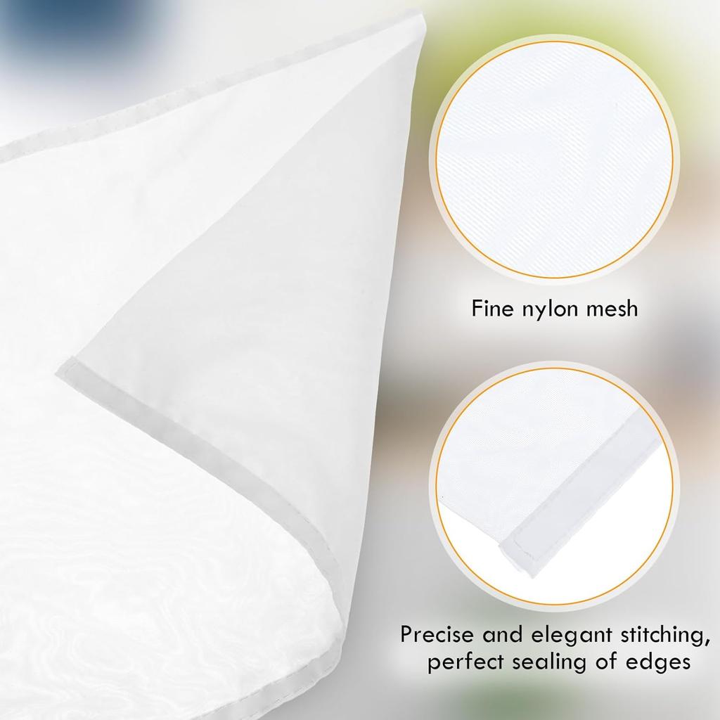 Nut Bag Strainer 100 Mesh Cheese Cloth Reusable Filter Bag for Straining Fruit Juice Food Strainer for Coffee Tofu Cheesecloth