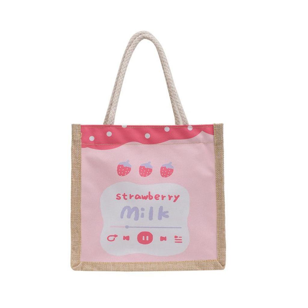 Women Casual Canvas Handbag Large Purse with Soft Handles & Inner Pocket for Mobile Phone Cosmetics Books