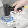 Electric Cleaning Brush Cordless Rechargeable Scrubber Motor Overload Safety Kitchen Cleaning Brush Home Cleaning Tool