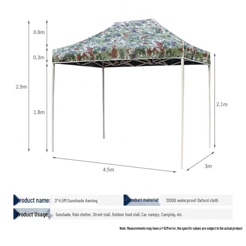Bingyi Heavy-Duty Camouflage Folding Outdoor Shelter