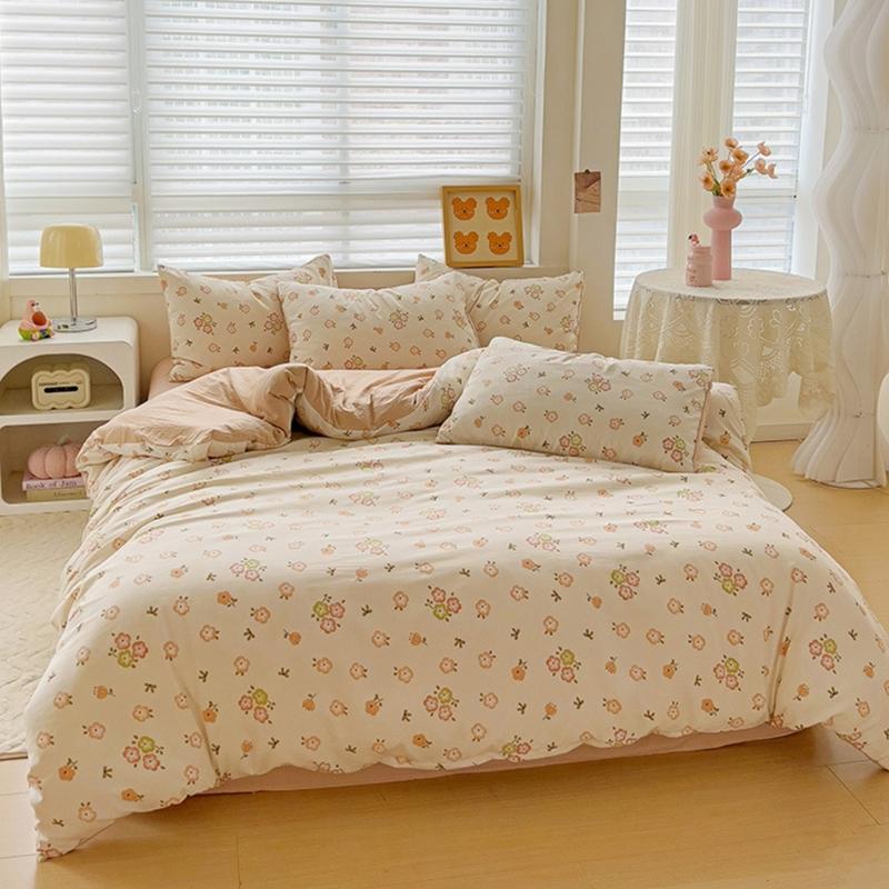 Sturdy Cotton Nursery Bedding Collection 4 Pieces Set for Kids Room Toddler Bed