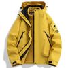 Mens Oversized 3-in-1 Waterproof Windproof Hiking Jacket With Removable Insulated Liner Couples Outdoor Adventure Fall Winter