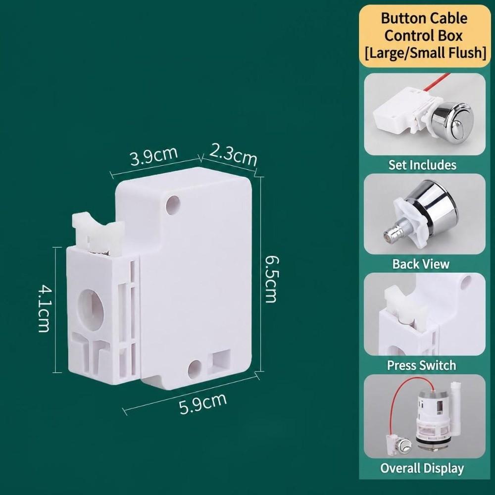 Cable Operated Toilet Flush Button Adjustable Toilet Flush Replacement Water Tank Accessory