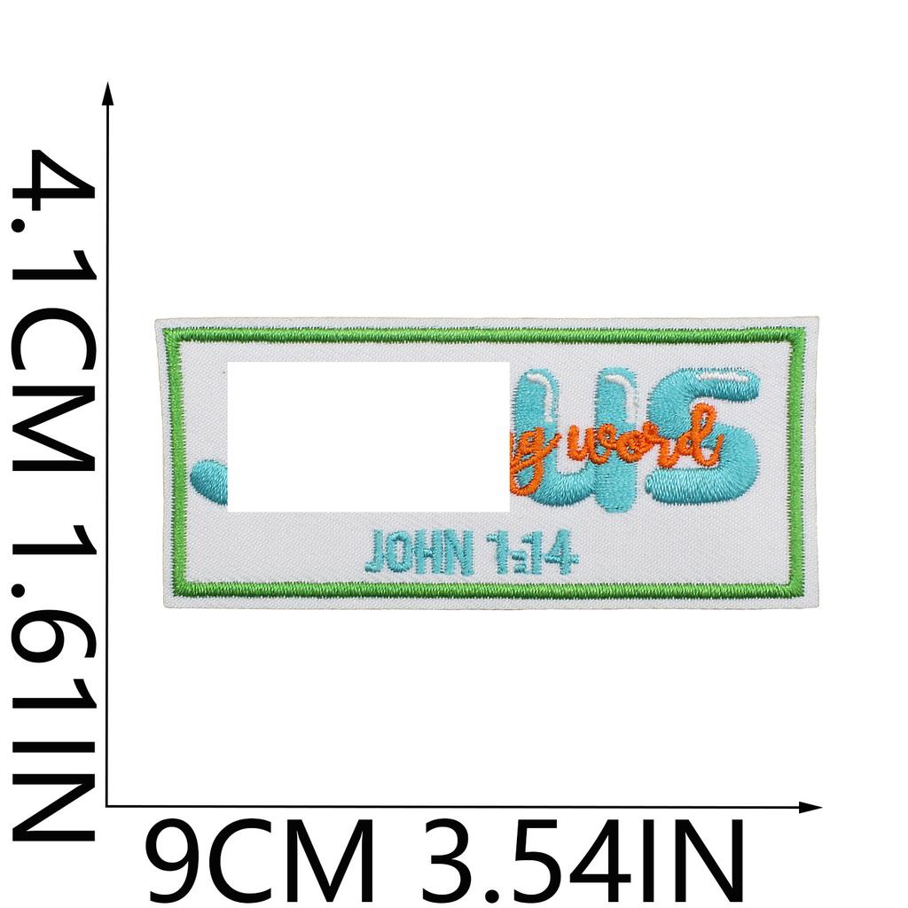 Son Of Jesus Embroidery Cloth Sticker Holiday Costume Decoration Faith Quotes Patch Sticker Flower Letter Embroidery Chapter Ironing