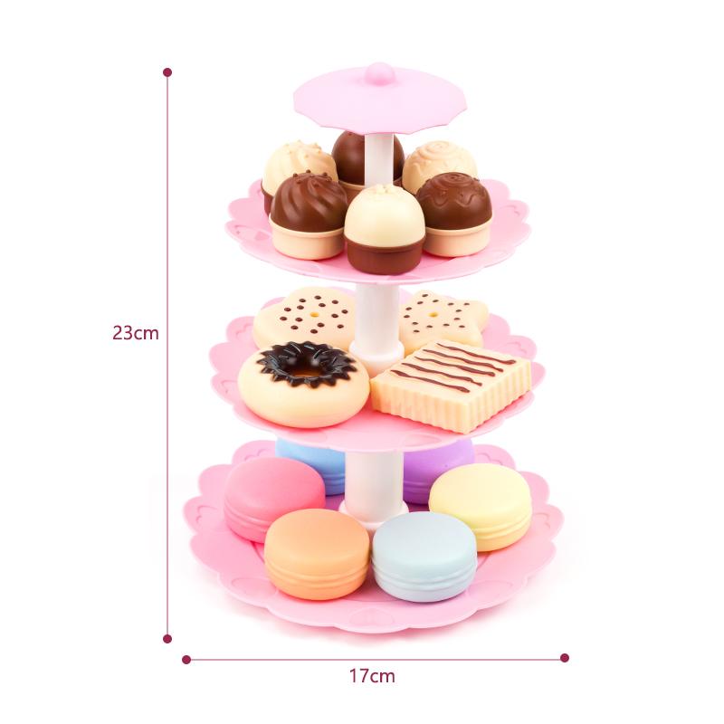 

23PCS Children Kitchen Set Birthday Cake Toy Girl Simulation Food Cookies Chocolate Kids Education Play House For 3 Years Gifts