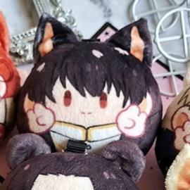 10cm Hetalia Achsenmächte Mini-Plüschtier-Anhänger Feliciano Vargas Alfred F. Jones Polandball – Niedliches Plüschtier für Anime-Fans 10cm black