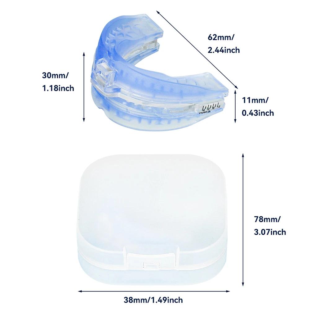 Stop Snoring Bruxism Silicone Mouth Guard Improve Sleeping Teeth Bruxism Sleep Aid Anti-Snore and Apnea Device To Stop Snoring