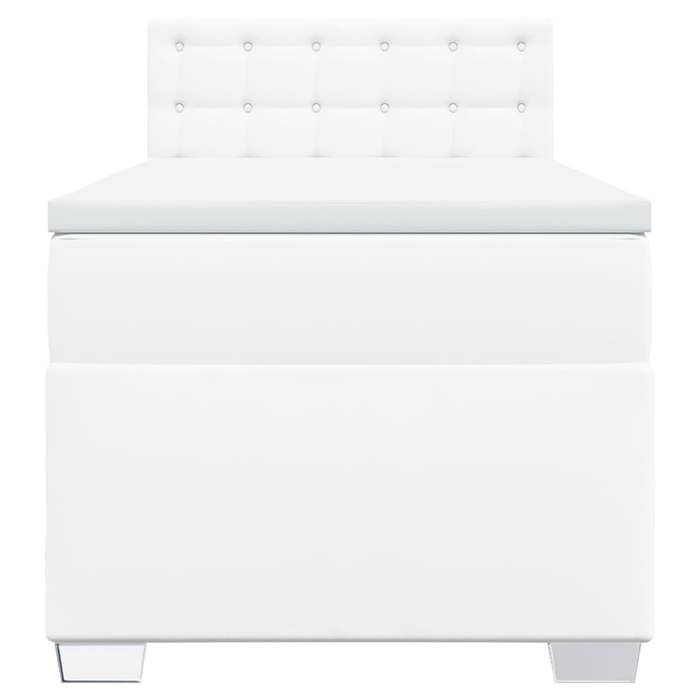 Cadre de lit avec matelas - Maison Exclusive - Similicuir - 80x200 cm - Ressorts ensachés