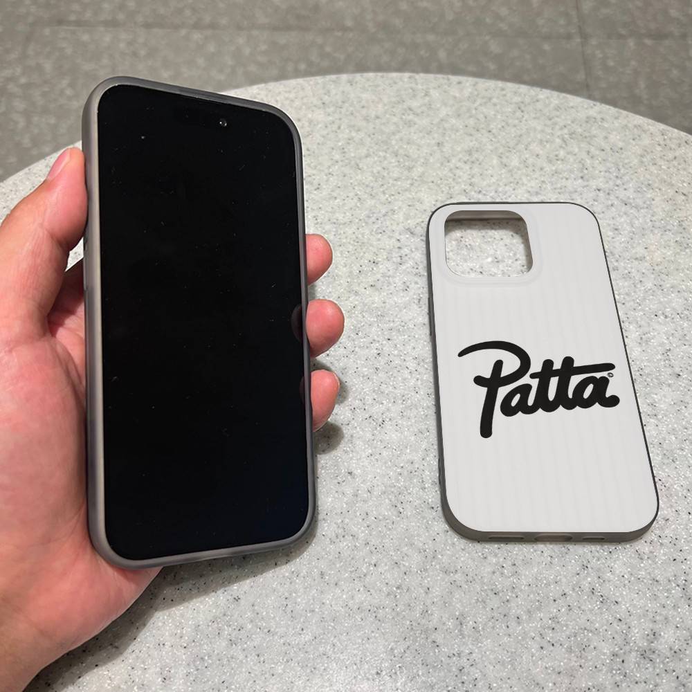 Fashion P-patta Soft Corrugated Phone Case For IPhone 11 12 13 14 15 16 17 Pro Max Plus Pro Shockproof Cover