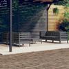 Day and Night - Day and Night Garden Furniture 7 Pieces with Anthracite Pine Wood Cushions