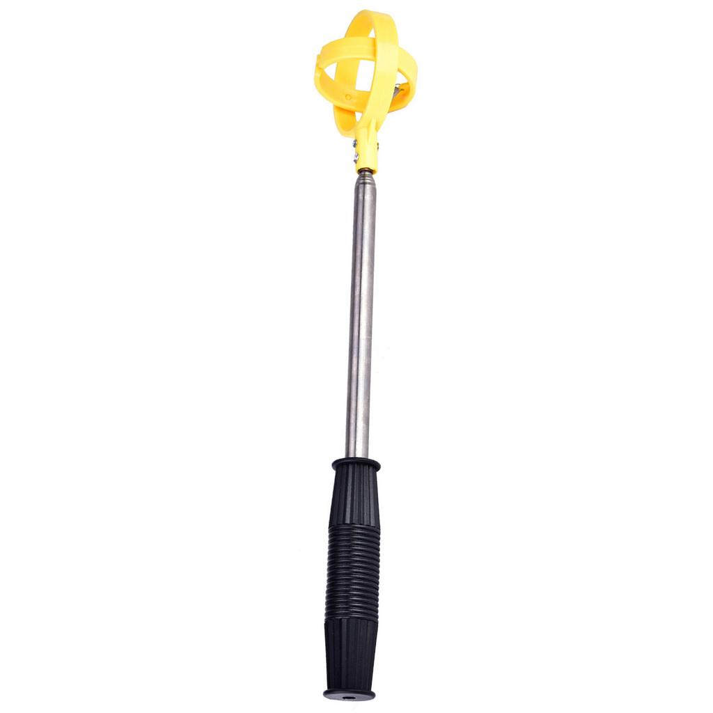 Practical Golf Picker Telescopic Antenna Ball Pick Up Tool Device Retriever Scoop (Yellow)