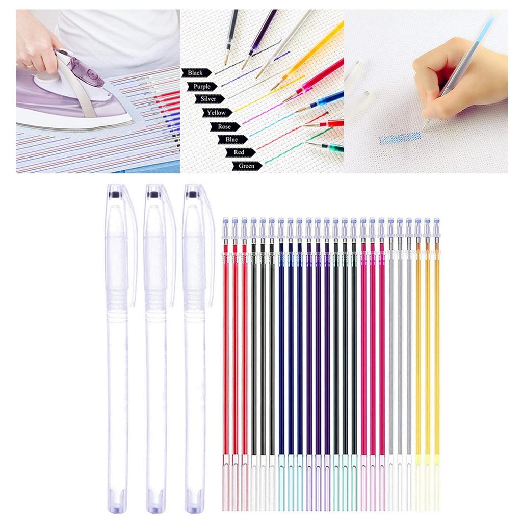 Portable Water Erasable Pen Refills, Fabric Marker, Vanishing