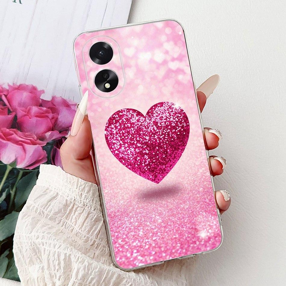 For OPPO A18 A38 CPH2579 CPH2591 Elegant Floral Butterfly Phone Case For Oppo A18 A38 4G Soft Silicone TPU Cases