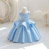 Nouvelle Robe de Soirée en Satin pour Filles - Style Princesse Européen et Américain, Parfaite pour les Mariages, les Demoiselles d'Honneur et les Occasions Spéciales.