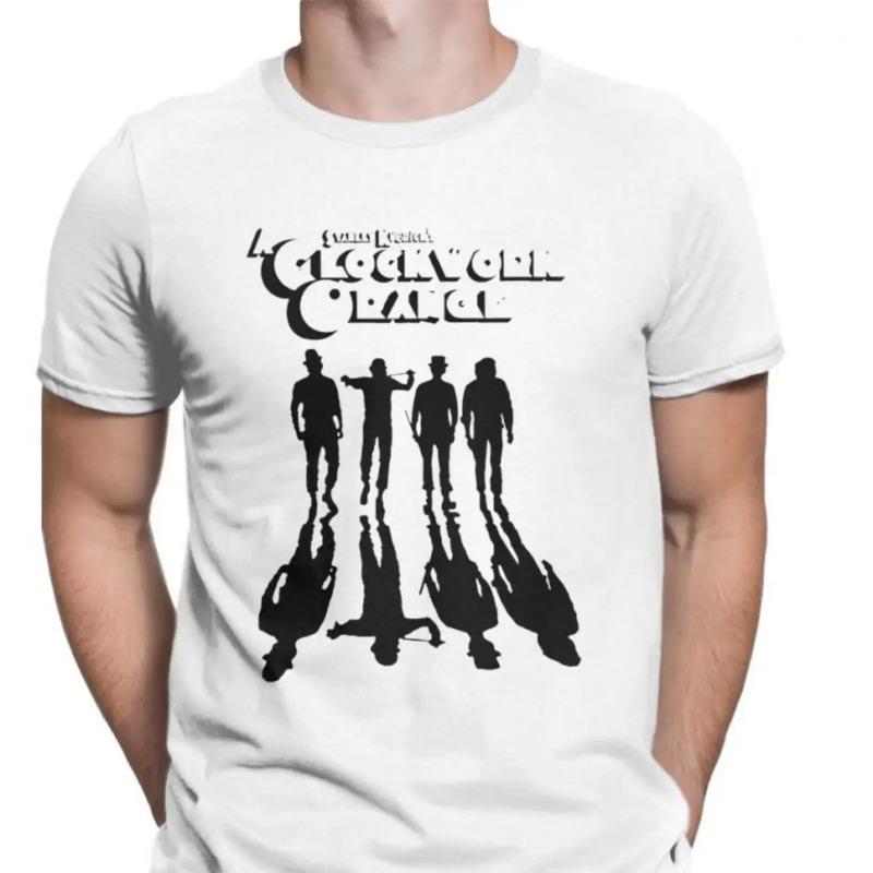 Clockwork Orange Shadows Tshirts Men Walk Mechanics  Kubrick Darkness Fun Cotton Tee Tops Shirt
