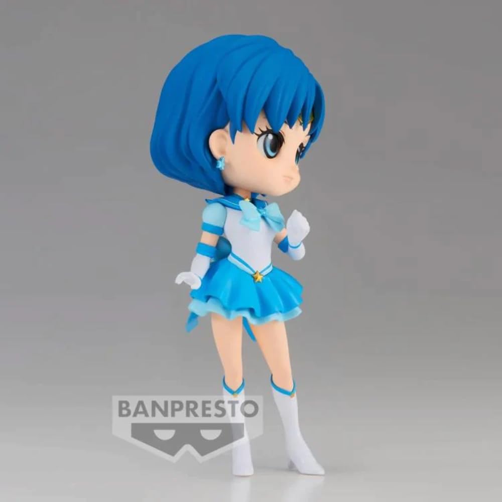 Banpresto Pretty Guardian Sailor Moon Cosmos the Movie Eternal Sailor Mercury Bandai Spirits Q Posuke Figure (ver.B)