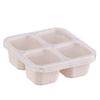 Multiple Compartment Bentos Snacks Box Reusable Meal Preparation Container for Kids and Adults Storage